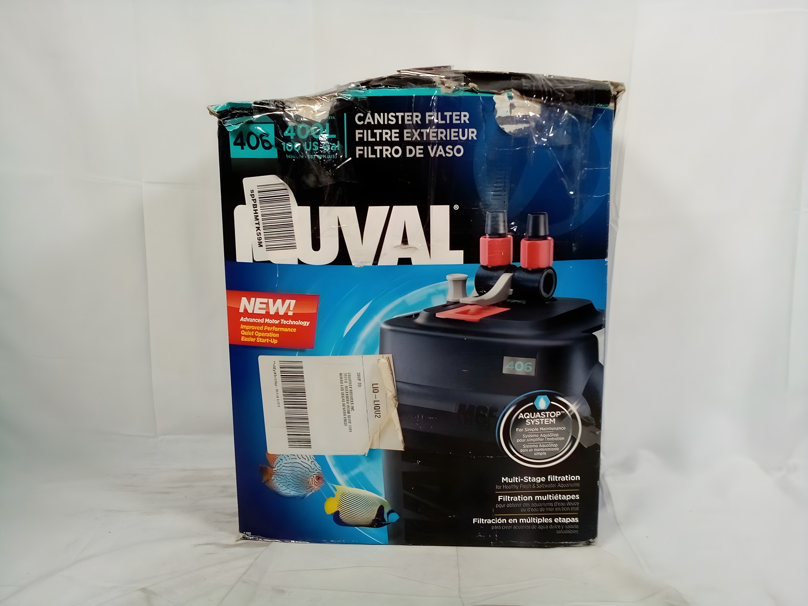 Fluval 406 Aquarium Canister Filter for 100 gal Tanks 383 GPH