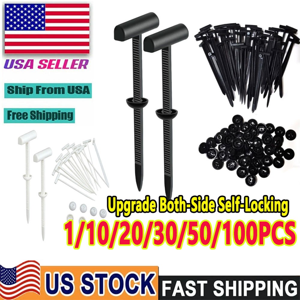 2026 Upgraded Nylon Universal Cable Tie Buckle, Heavy Duty Self-Locking Rivet Zi