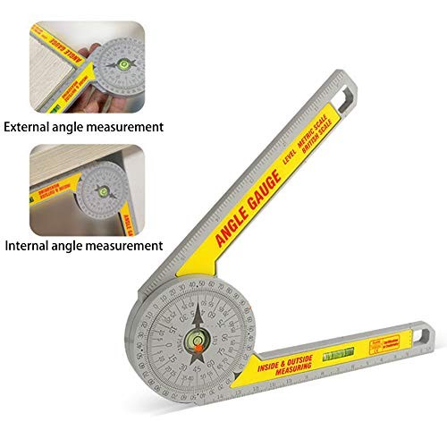 Miter Saw Protractor Angle Ruler, 360 Degree Measure Tool ,Angle Finder Gauge