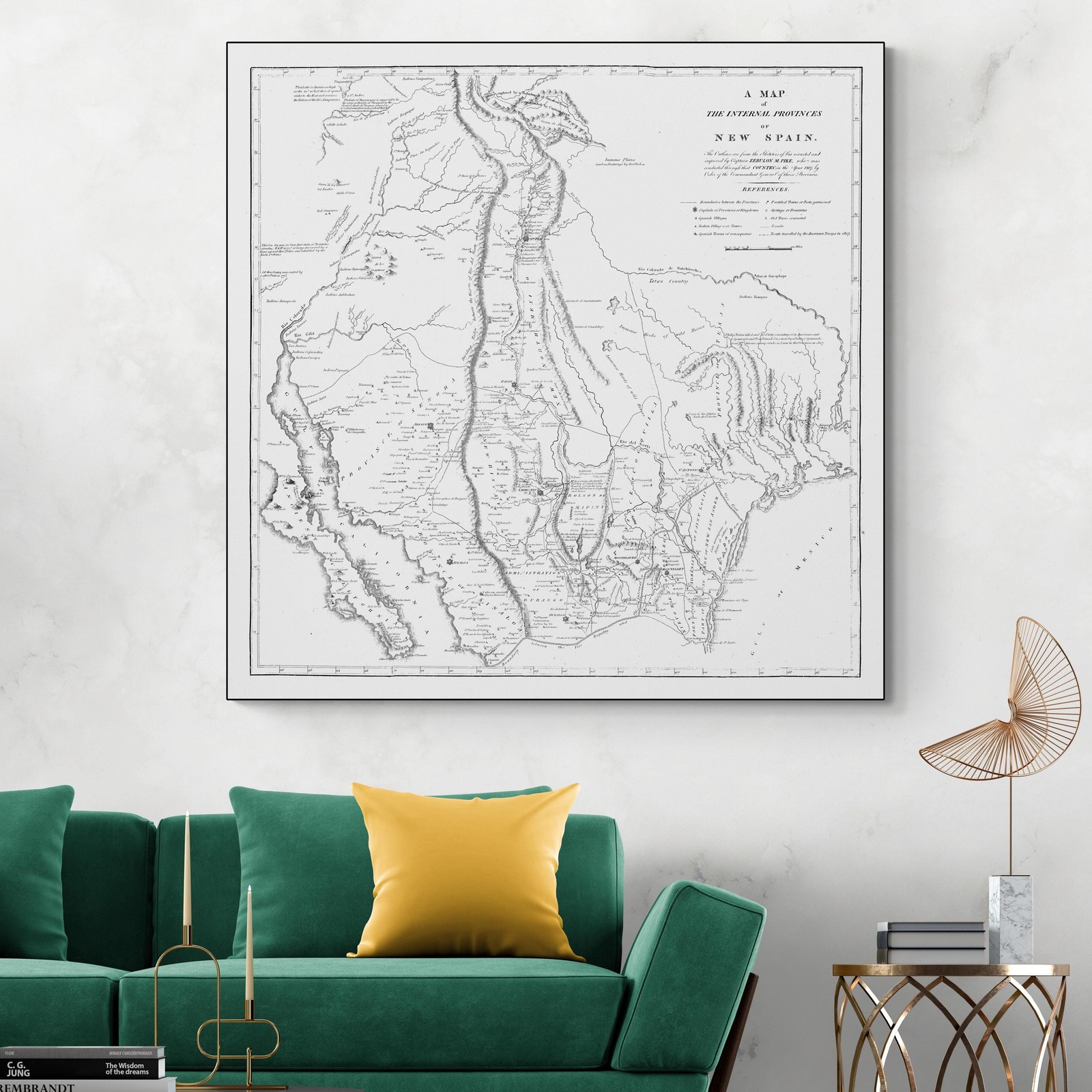 1810 Map of Pike’s Second Expedition – Texas & Southwest Exploration Print