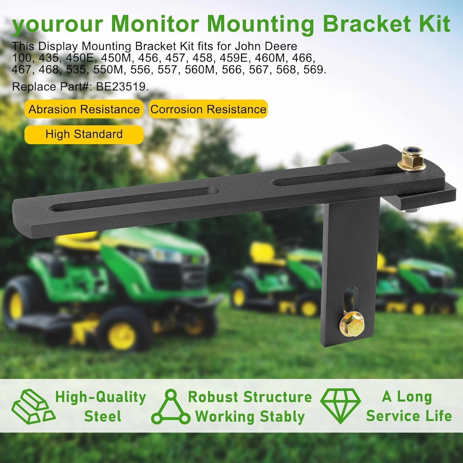 Versatile Monitor Mounting Bracket for Enhanced Tractor Display Functionality