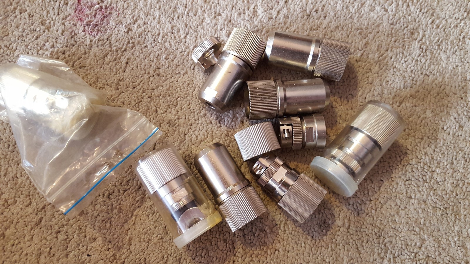 NEW Aero Aerospace (?) 12 Pin Plug Connector Adapter Male Screwed-on LOT