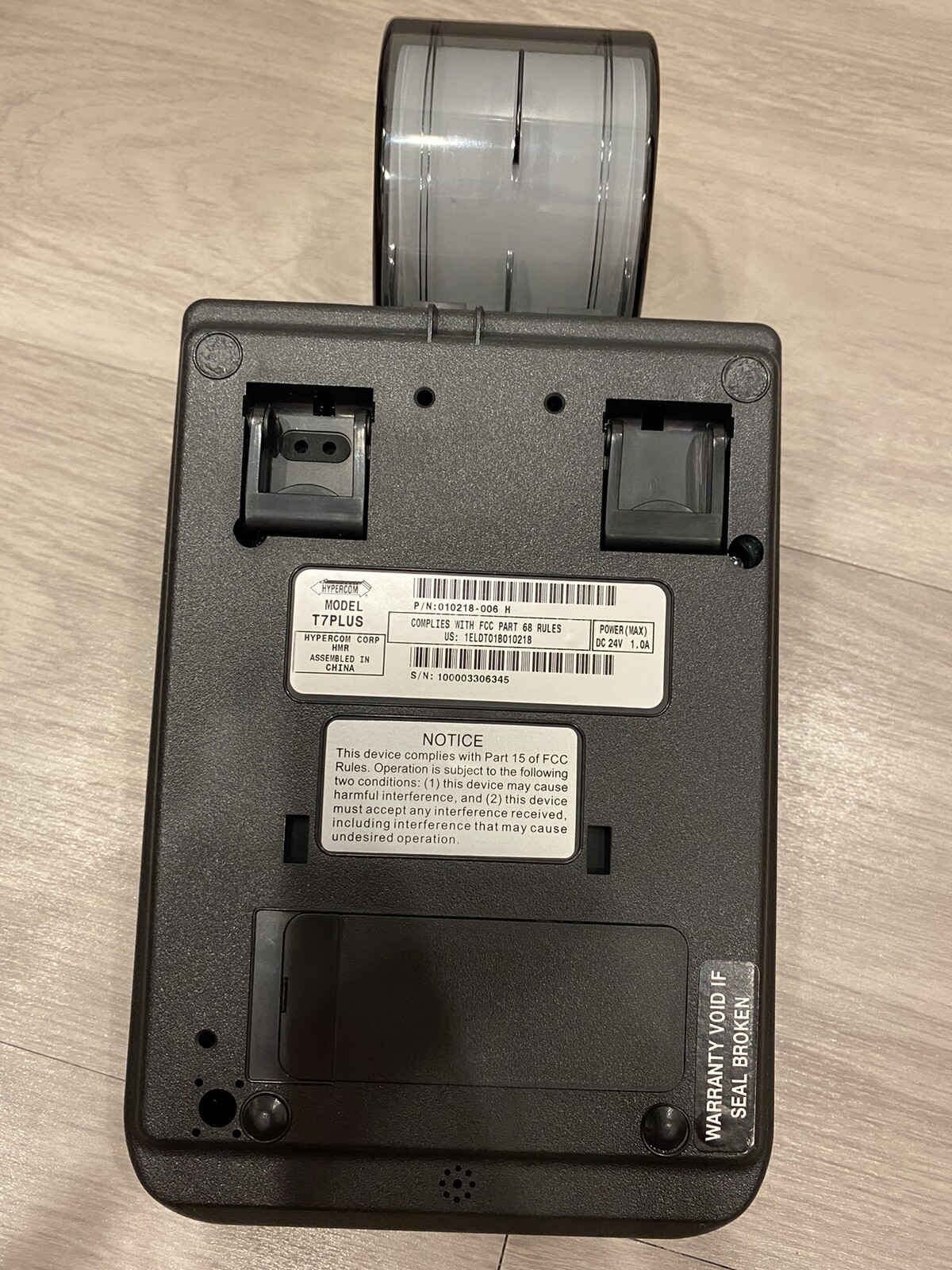 Hypercom T7Plus Credit Card Machine Reader w/o Power Supply Untested