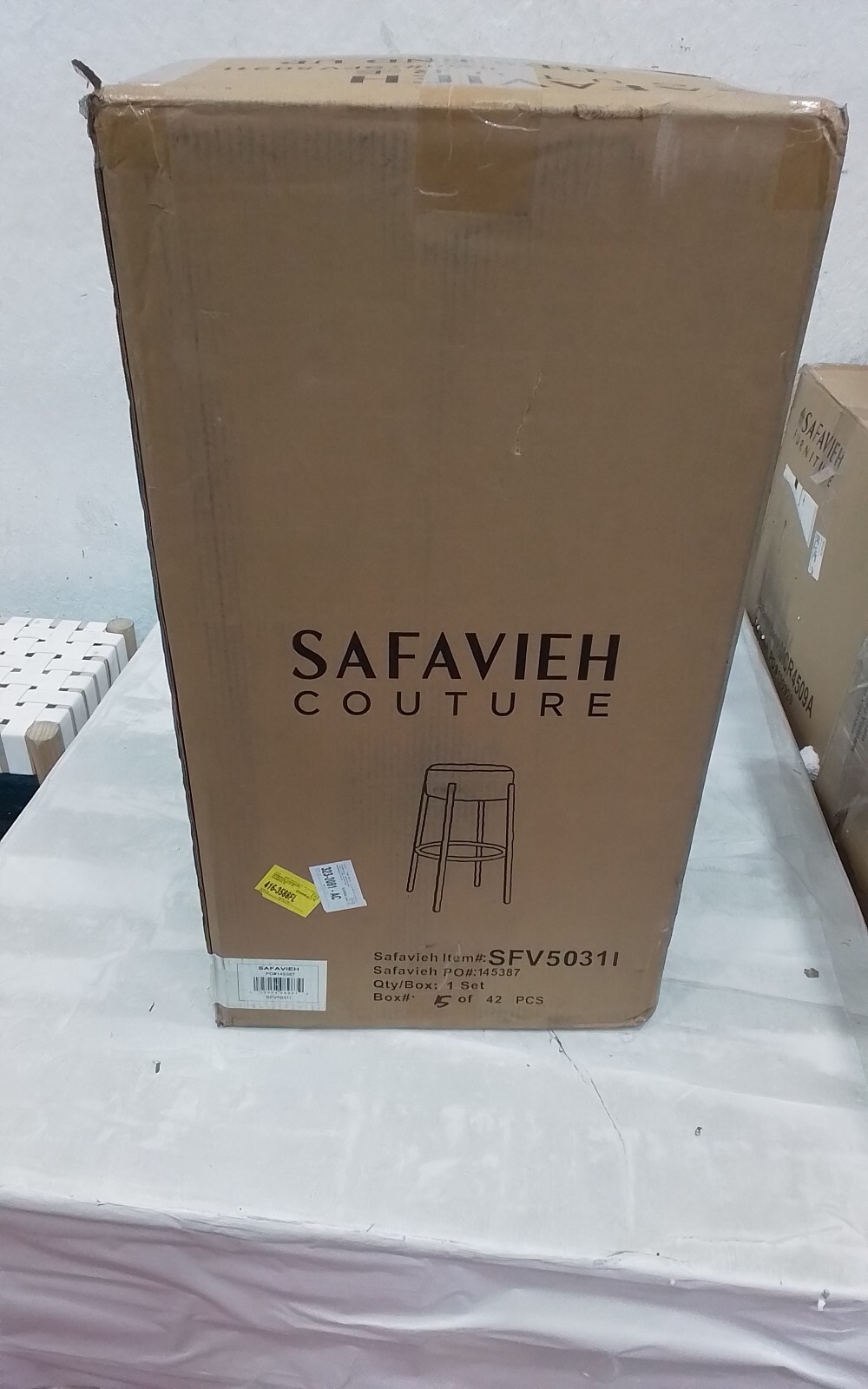Safavieh PAISLEIGH METAL LEG BARSTOOL, Reduced Price 2172736653 SFV5031I