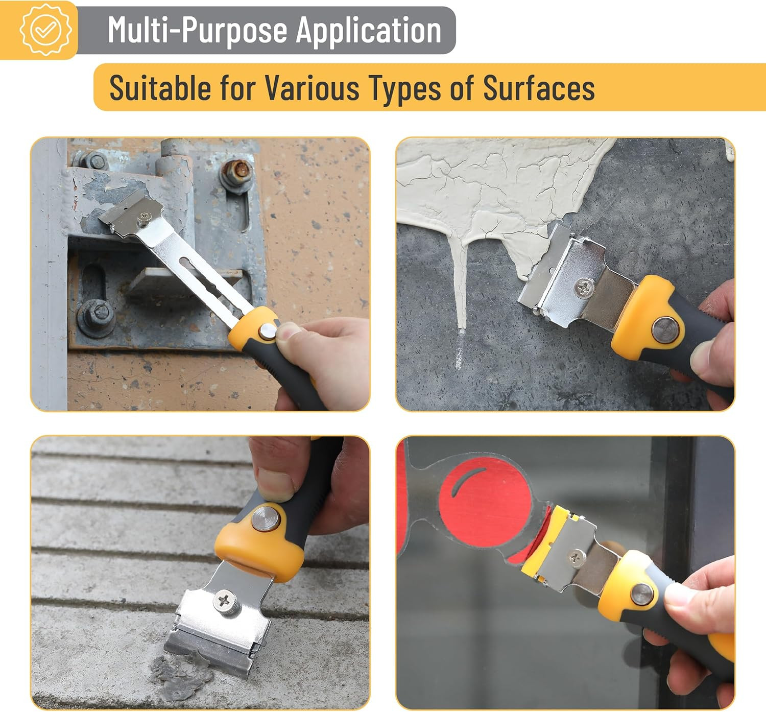 Bates- Razor Blade Scraper Set, 2 Pack, Standard & Adjustable Handle | Extra 20