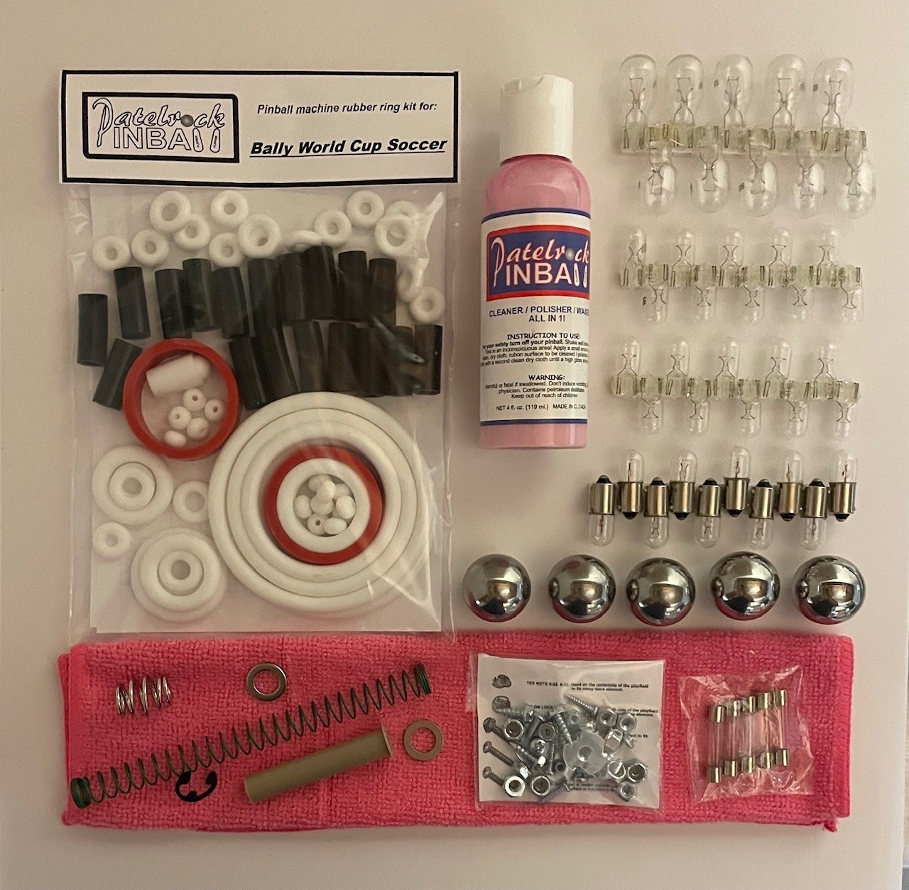 1994 Bally / Midway World Cup Soccer Pinball Machine Maintenance Tune Up Kit WCS