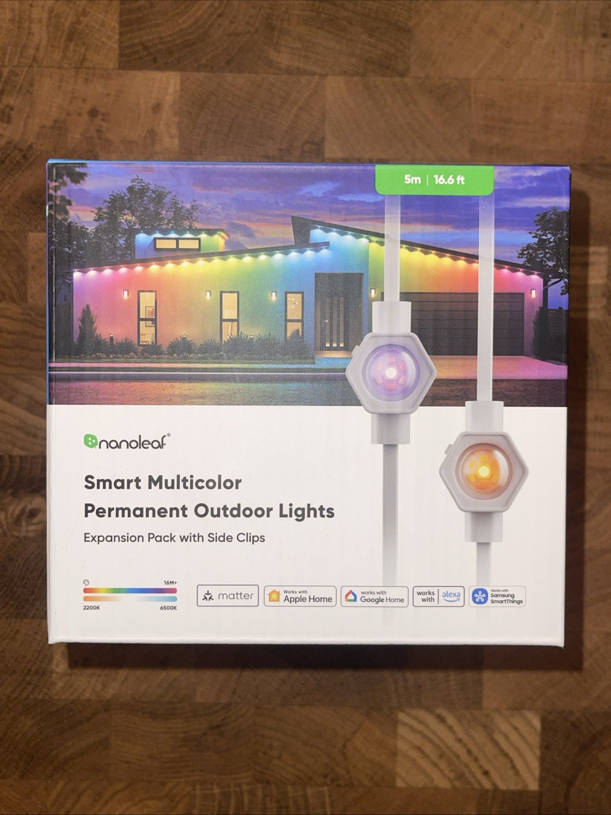 Nanoleaf 16.6 Feet Smart Multi-color Permanent Outdoor Lights Expansion Pack