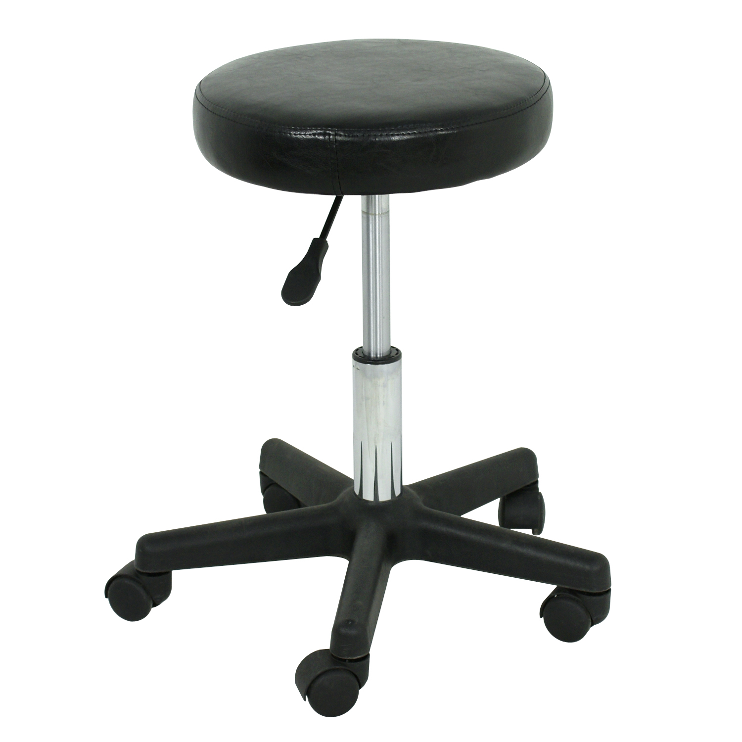 2PCS Adjustable Hydraulic Rolling Salon Stool Tattoo Massage Facial Spa Chair