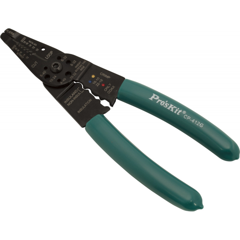 Wire Stripper / Cutter, 8", 10-24 AWG