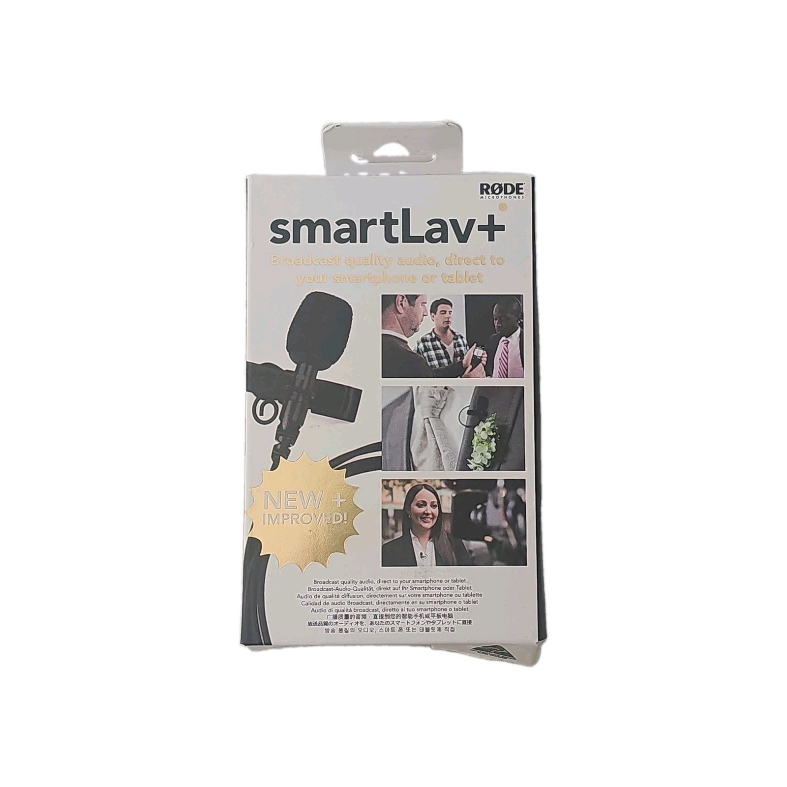 Rode smartLav+ Lavalier Condenser Microphone for Smartphones Tablets Open Box