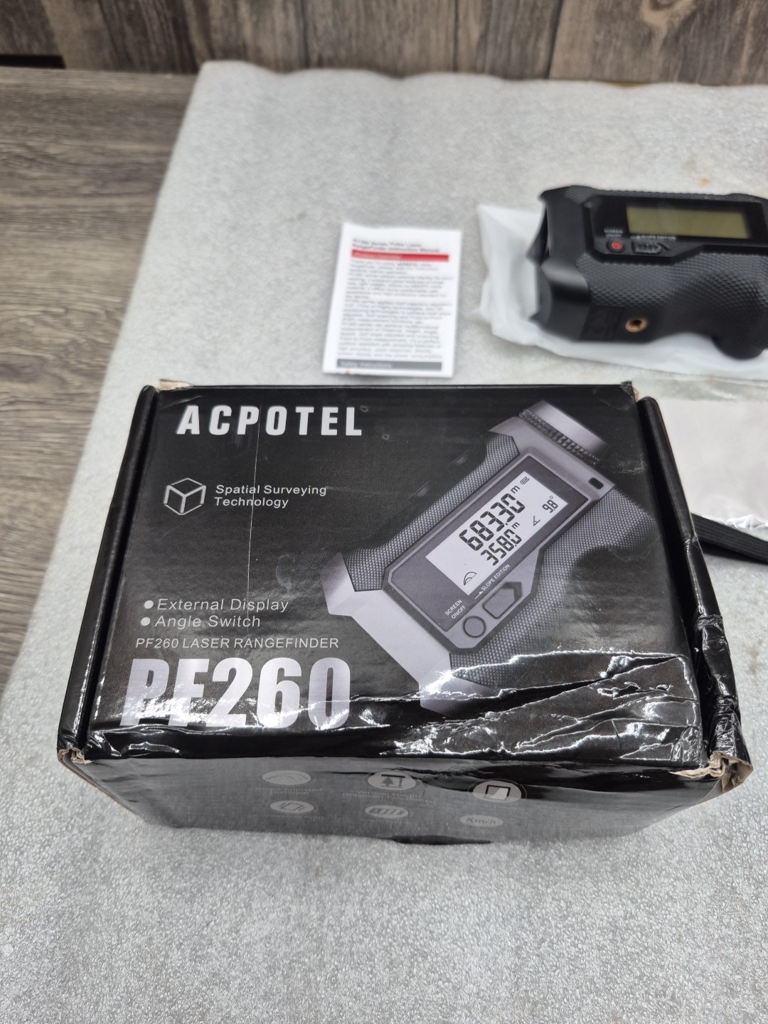 ACPOTEL Golf Rangefinder with Slope 765 Yards Flag Pole Locking with Side Screen