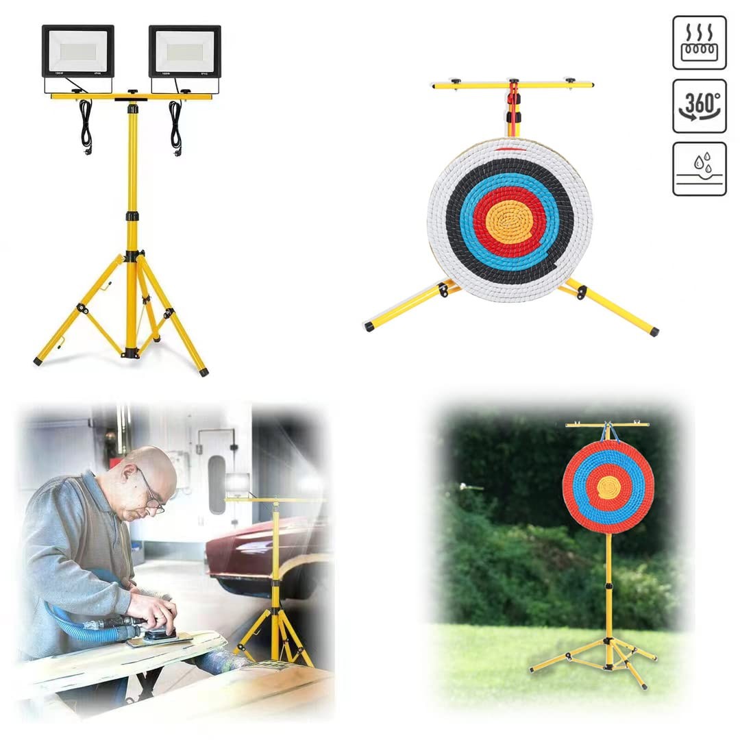 Archery Target Stand for Backyard Targets Shooting ​Adjustable Foldable Adjus...