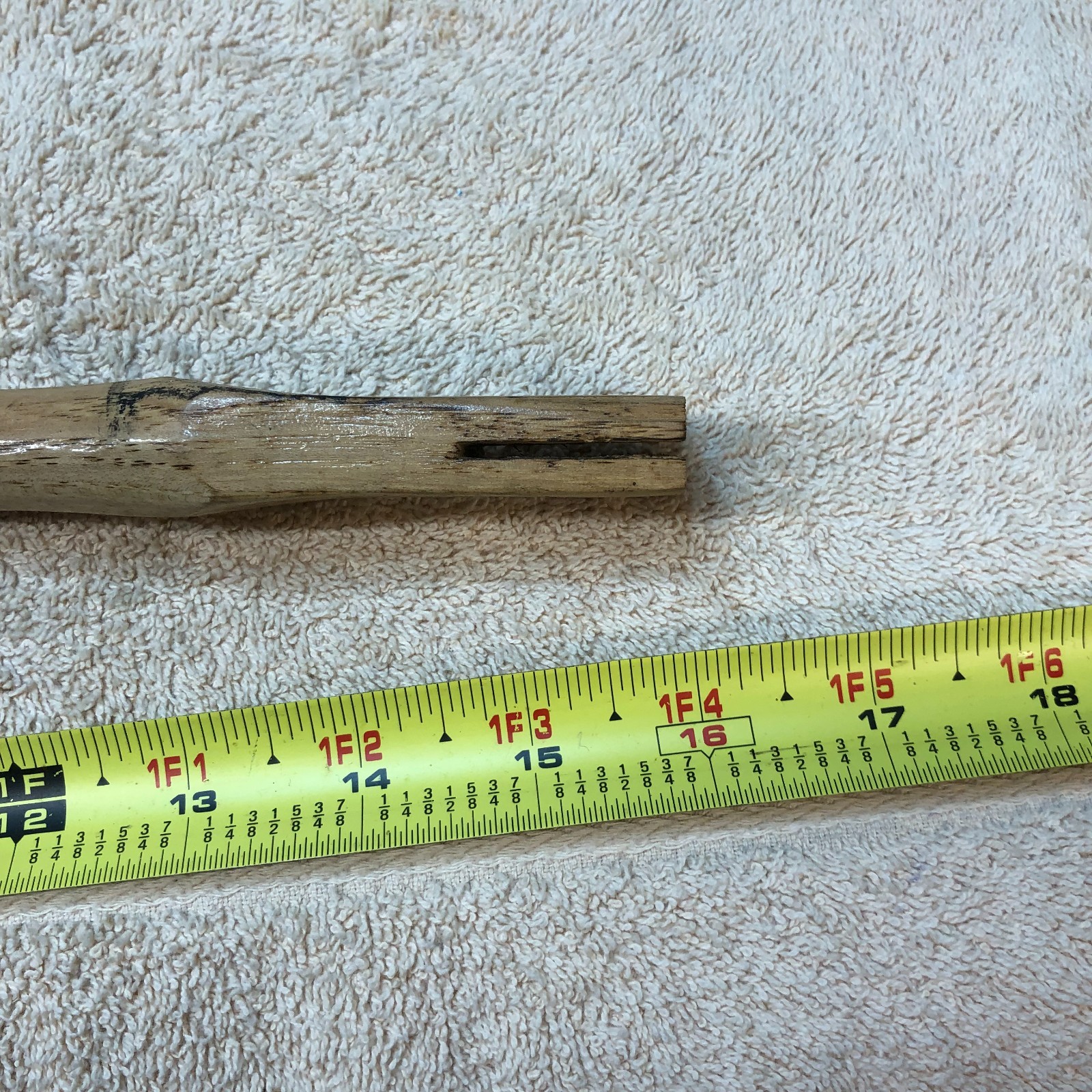 WOOD REPLACEMENT HAMMER HANDLE 14"