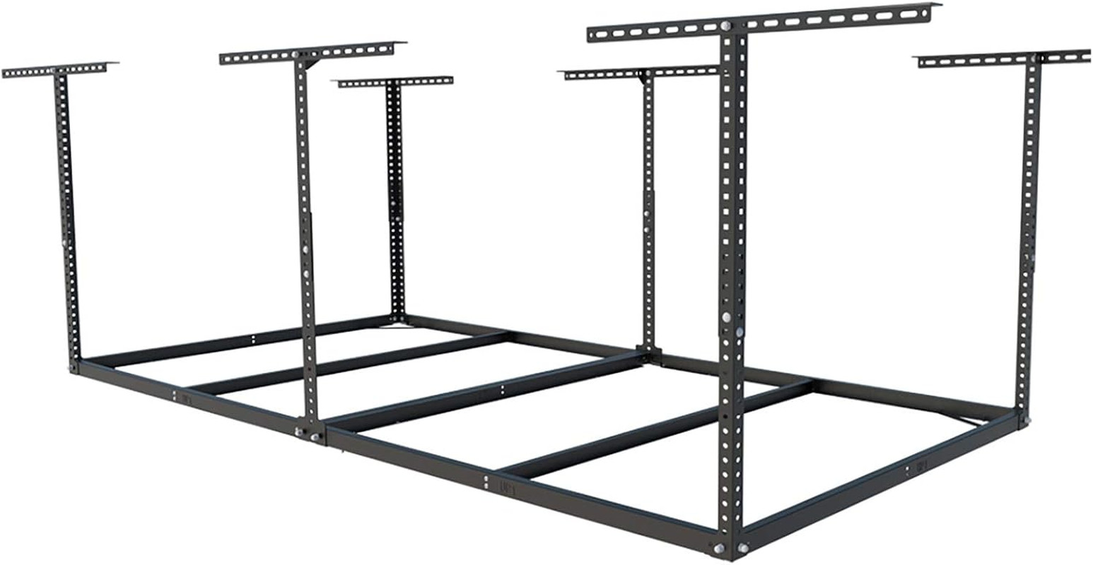FLEXIMOUNTS 4X8 Overhead Garage Storage Rack without Decking, Storage Organizati