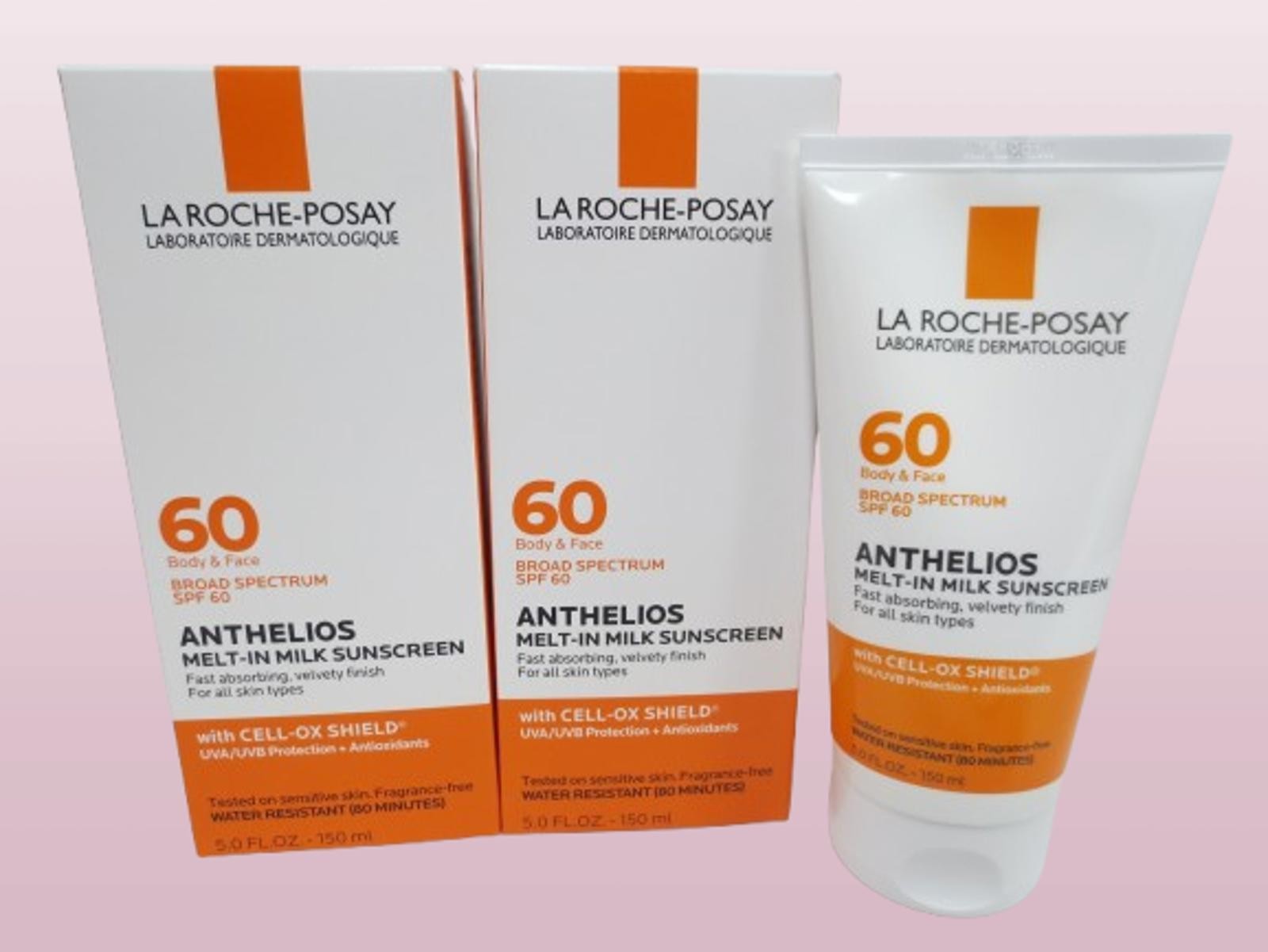 LA ROCHE POSAY ANTHELIOS SPF 60 MELT-IN MILK SUNSCREEN 5 OZ EXP: 2027 BOXED 2PCS