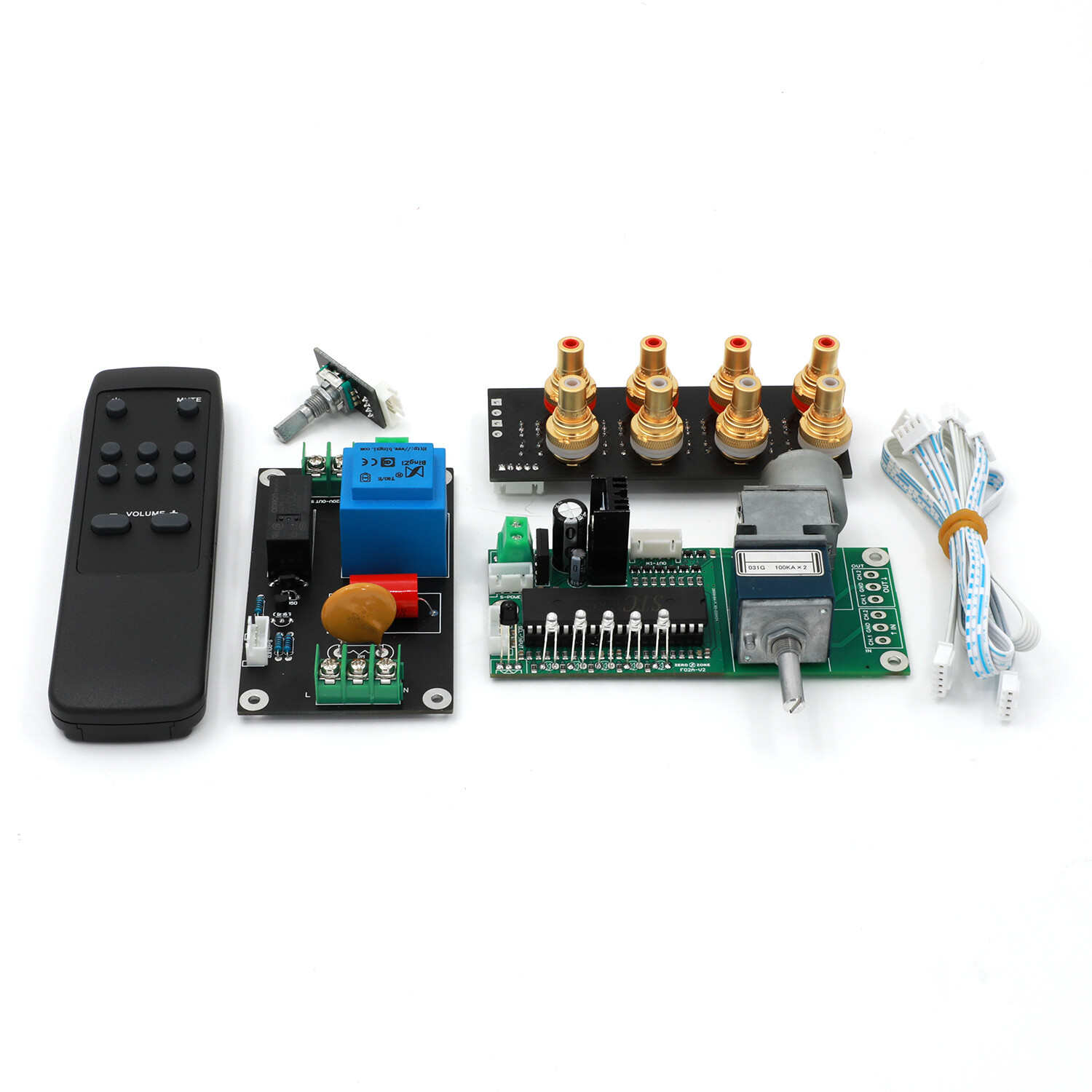 Assembeld Remote ALPS RK27 Motor Volume Control Board（Support 4 Way Audio Input)