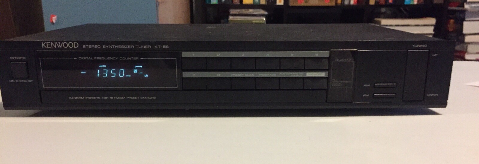 Kenwood KT-56 AM/FM Digital Synthesized Stereo Tuner. No Antenna