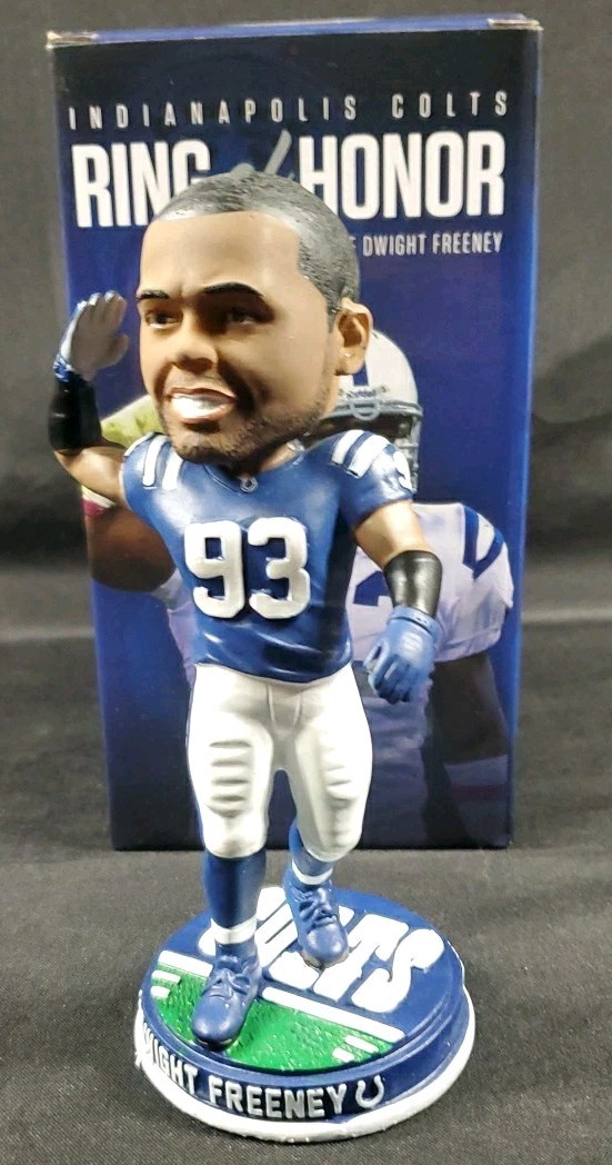 LIMITED EDITION 2019 DWIGHT FREENEY INDIANAPOLIS COLTS RING OF HONOR BOBBLE HEAD