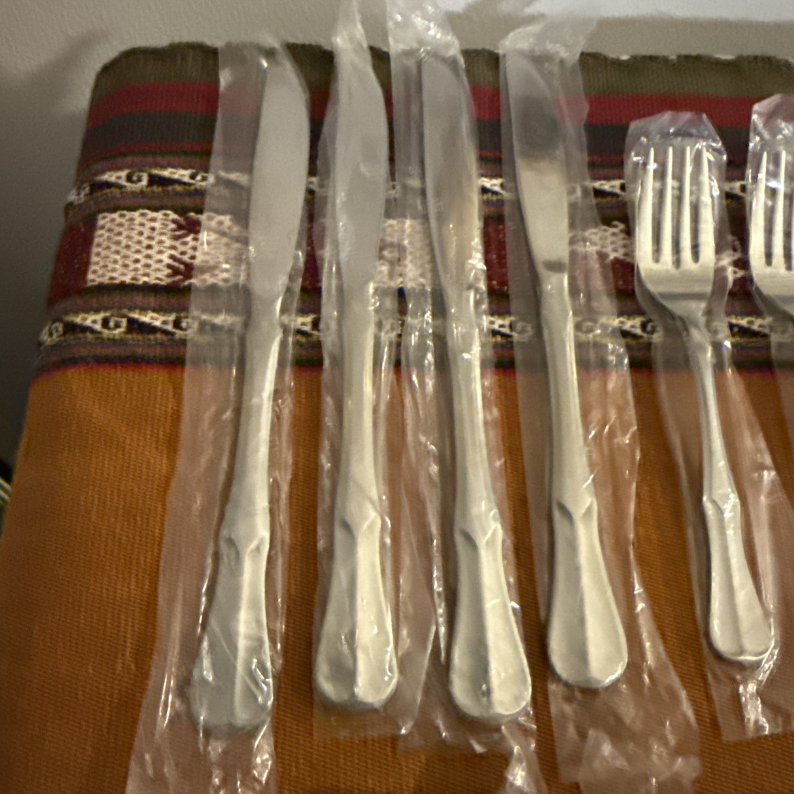 Vtg 50 Pc Brand New National Stainless Flatware 8 Settings NF27 Pattern Olaf