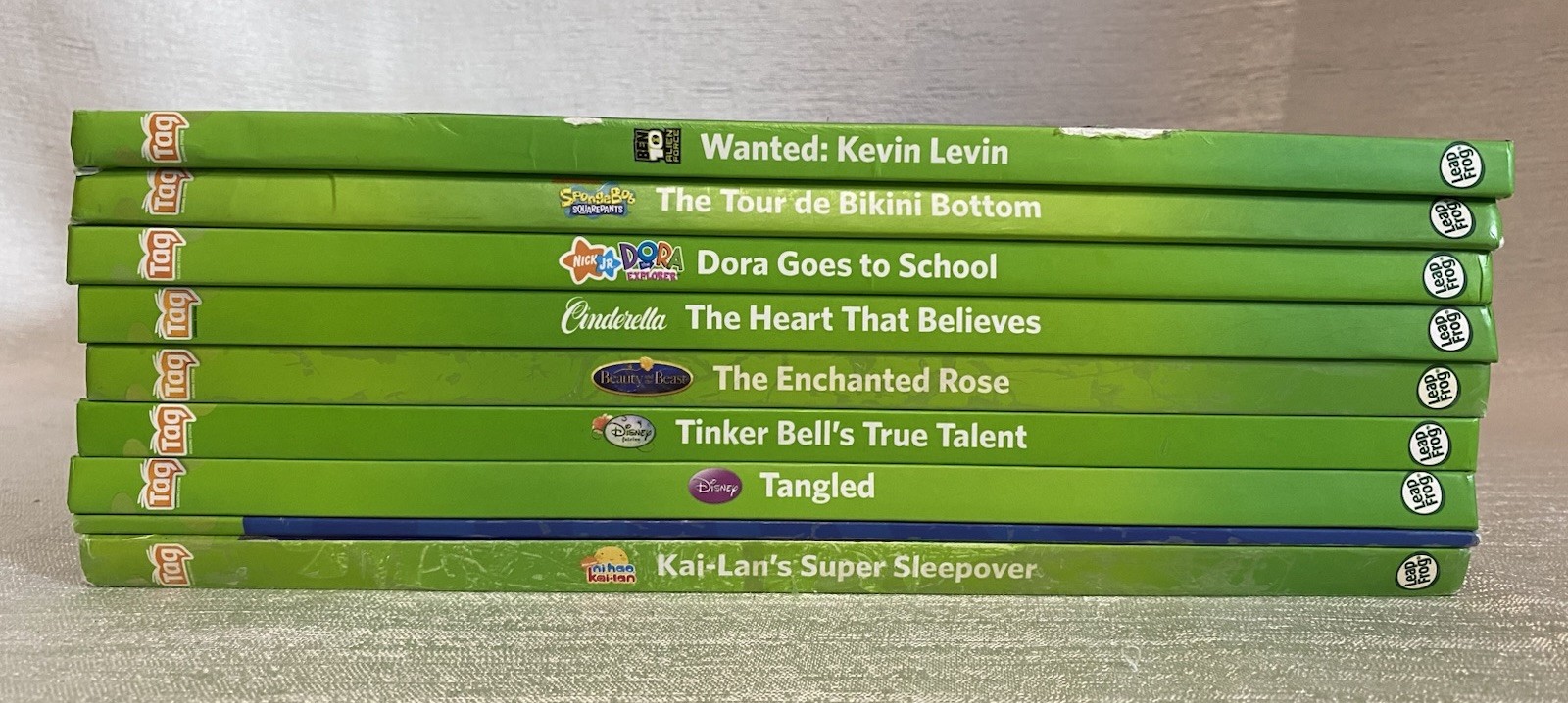 9 LeapFrog Tag Reader Books Disney Pixar Ages 4-8