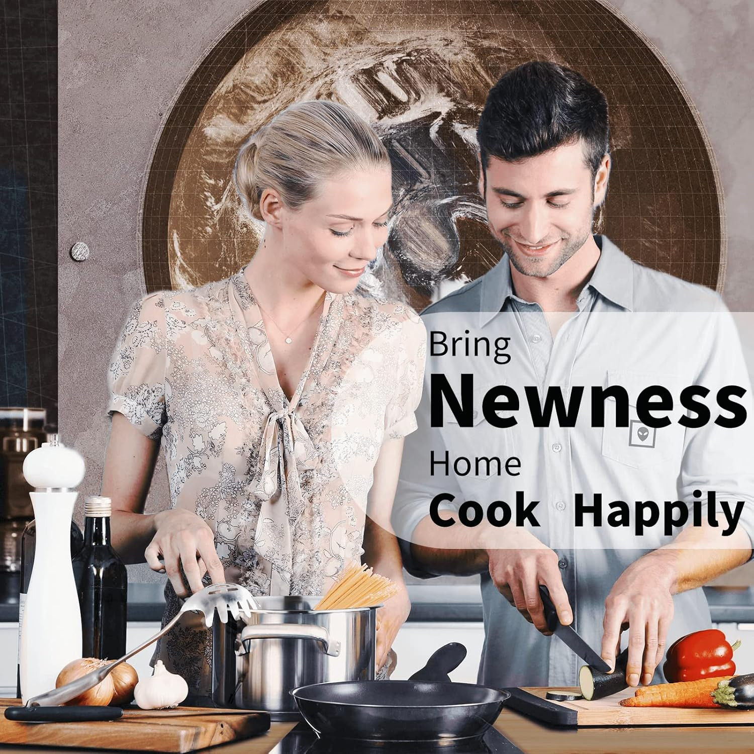 Spaghetti Server, [Rustproof, Integral Forming, Durable] Newness 304 Stainles...