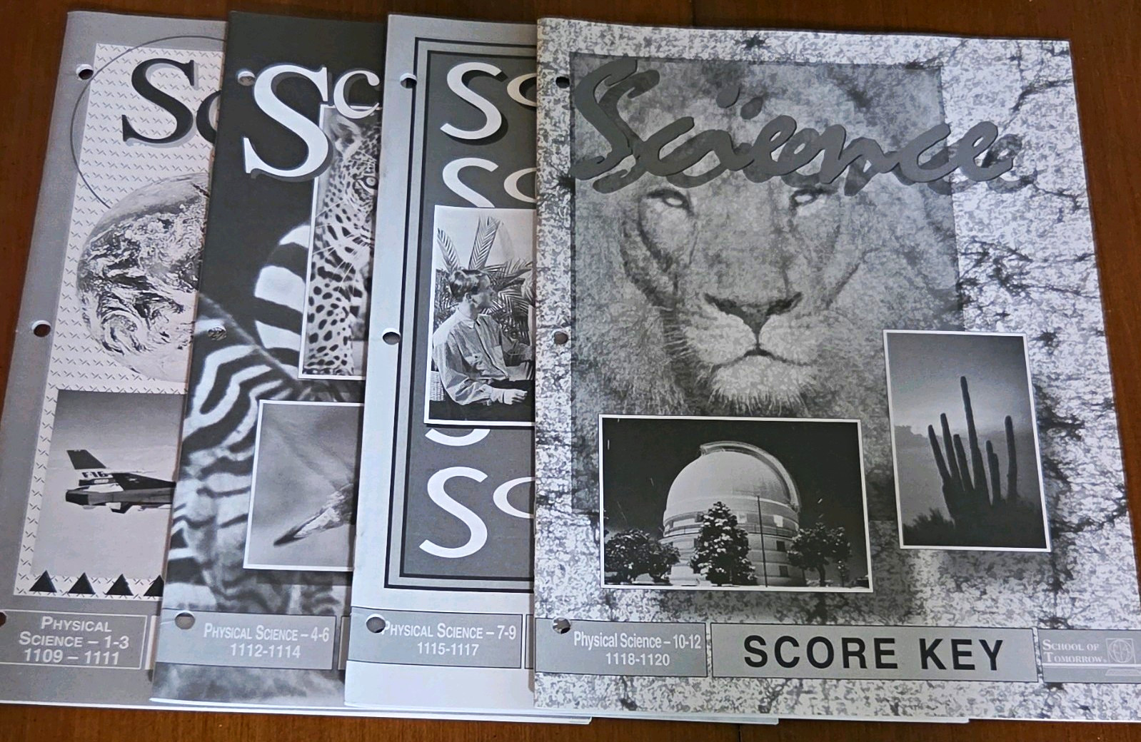 School of Tomorrow Physical Science Workbook Book Lot w/ SCORE Key