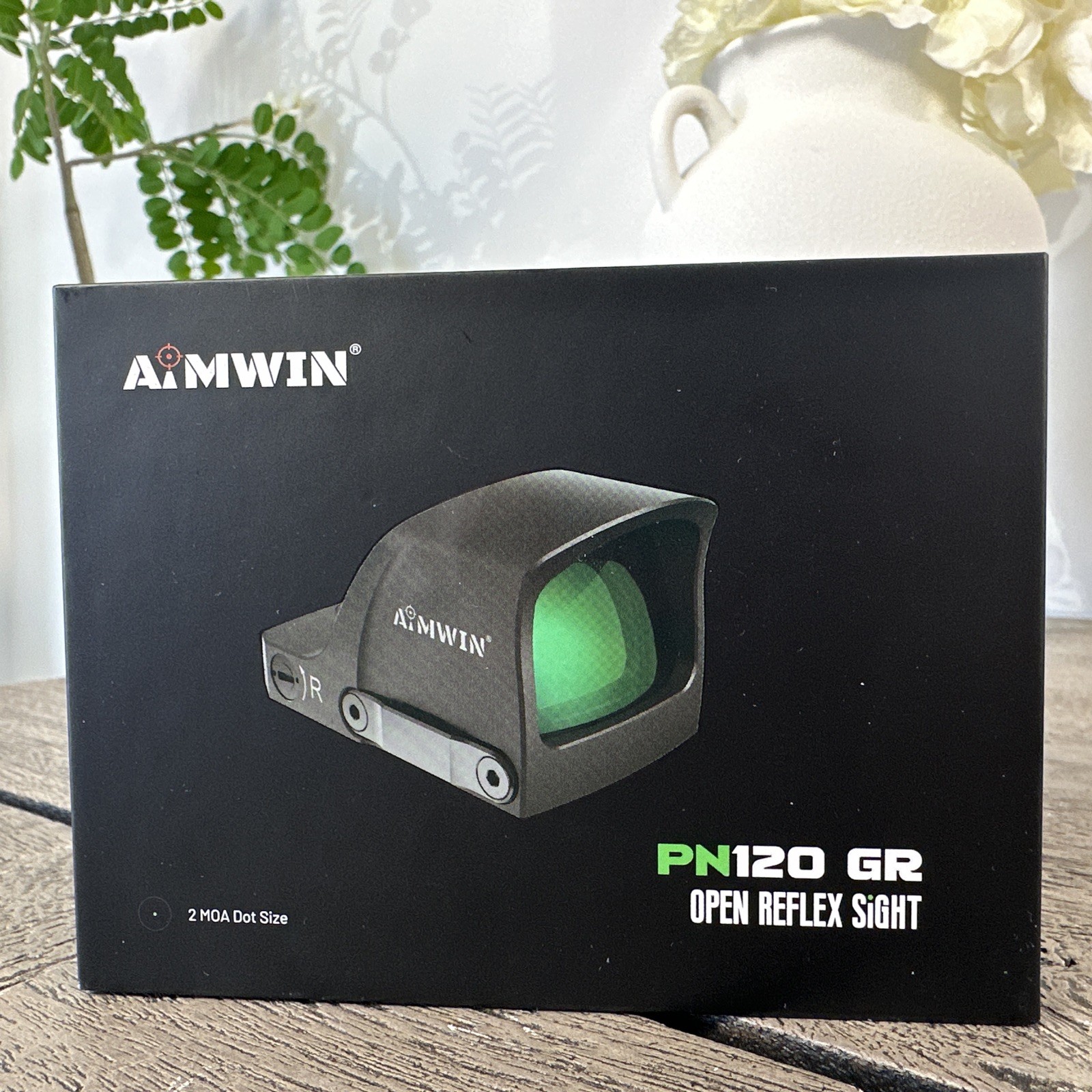 AIMWIN PN120 GR Green Dot Sight, 2 MOA Reflex, Aim Awake, Parallax-Free, RMR