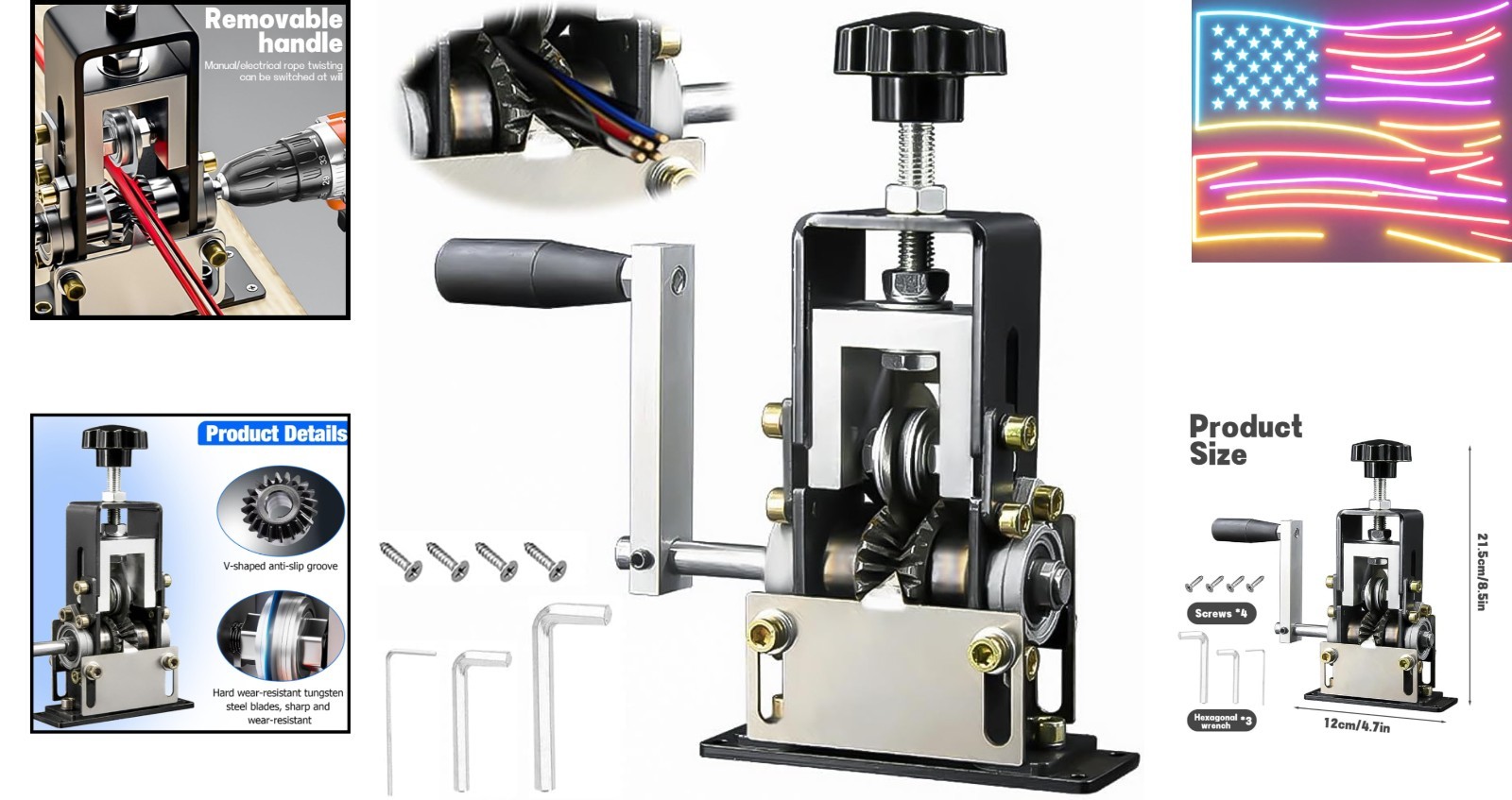 Automatic Copper Wire Stripper Machine, Drill Powered