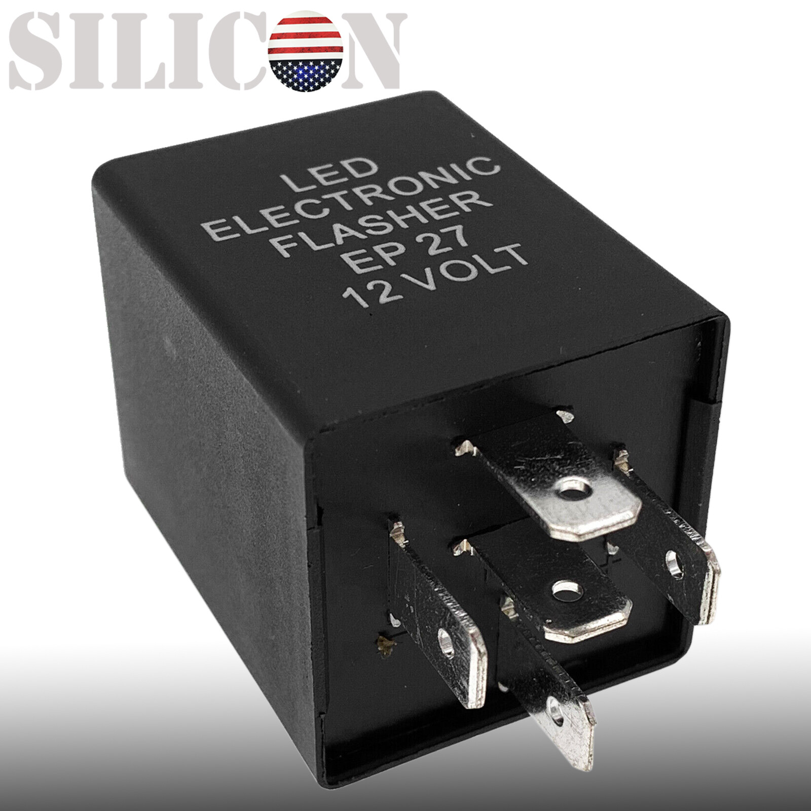 12V 5-Pin LED Flasher Relay Fits for EP27 FL27 LED Turn Signal Lamps Hyper Flash
