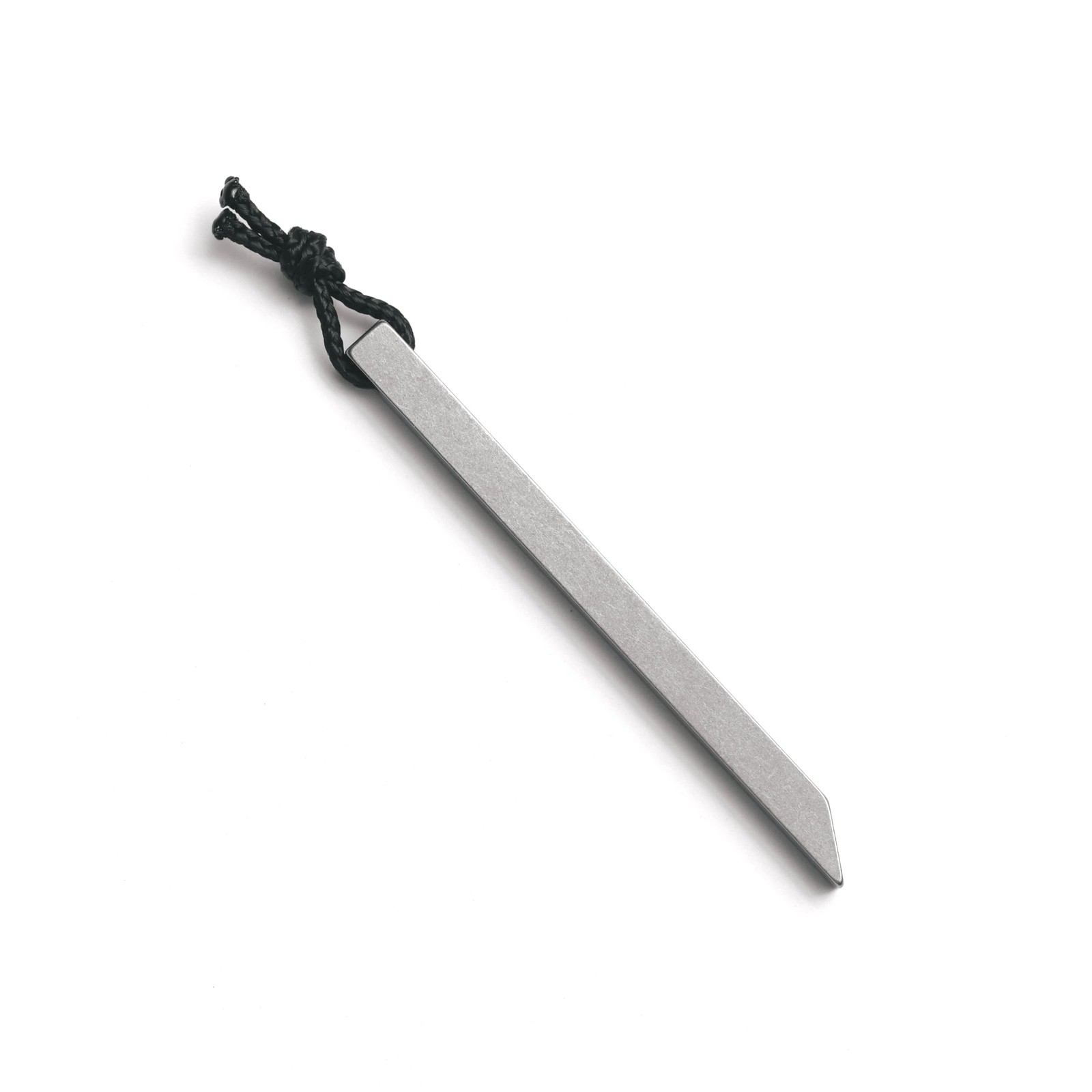 The Mighty Bar Mini- Titanium Keychain Pry Bar, Ultra Minimalist Slim Silver