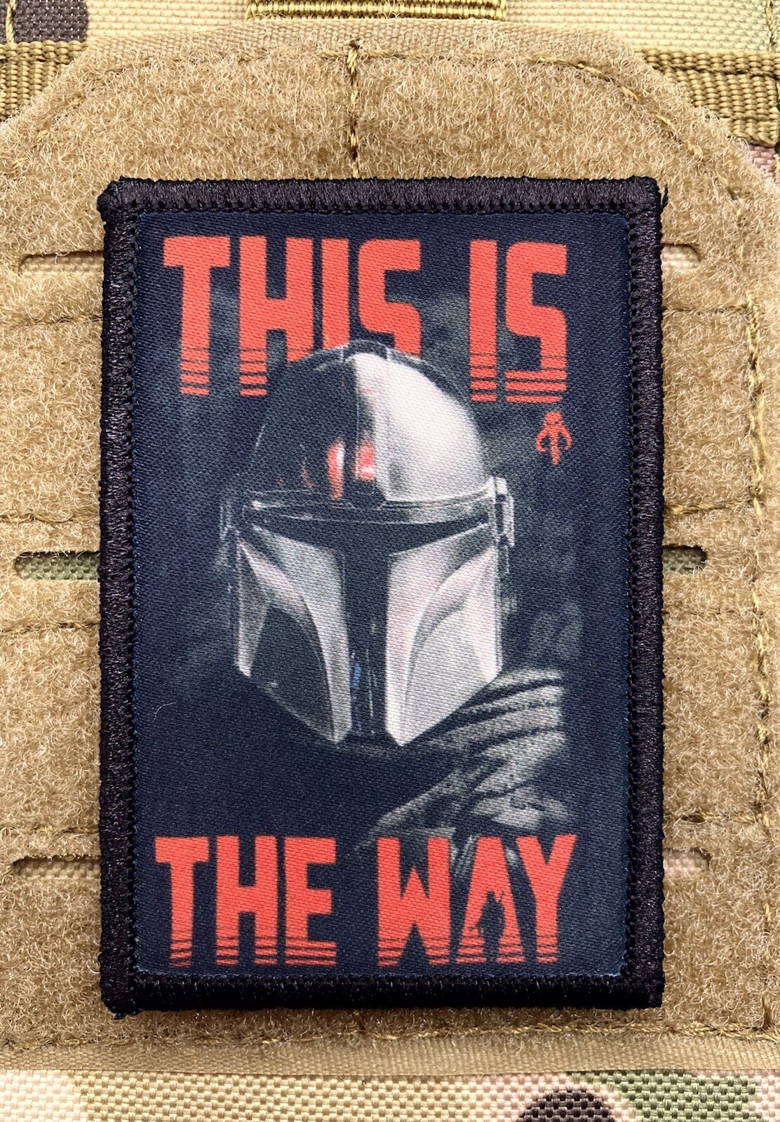 Mandalorian This Is The Way Morale Patch / Military Badge Tactical Hook &Loop 81