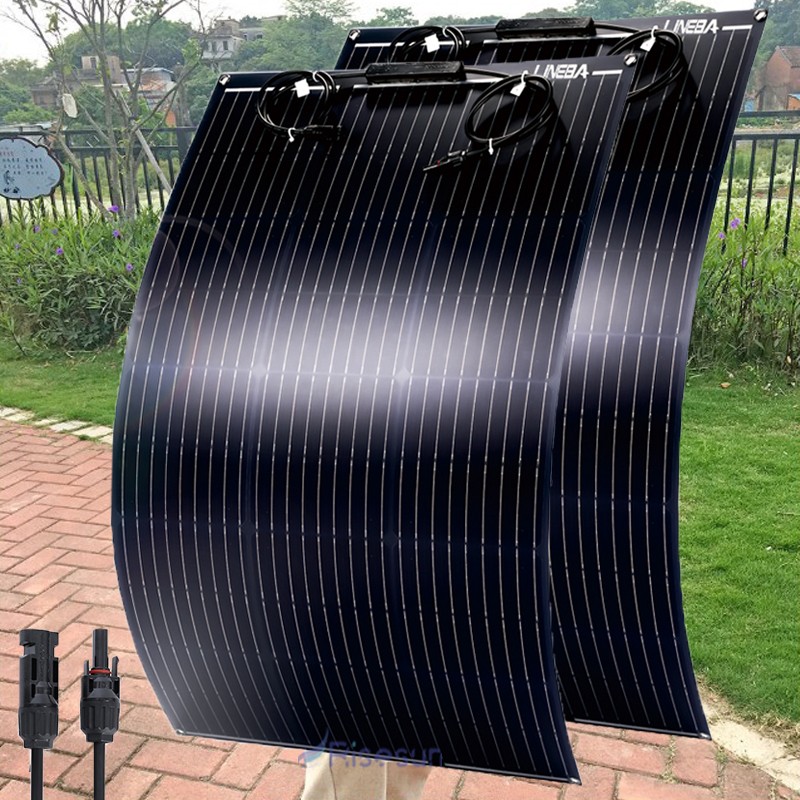 200W Solar Panel Flexible Mono 18V Charger Power Starter Off-Grid RV Home Boat