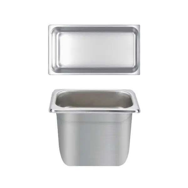 Thunder Group STPA4136 1/3 Size Stainless Steel Steam Table Pan - 6" Deep