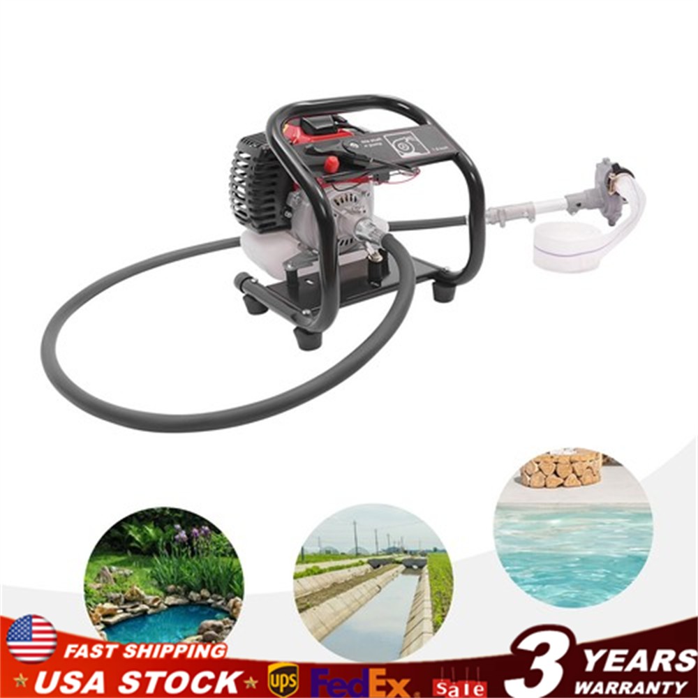 2 Stroke Portable Gasoline Water Pump 1.5" Gas-Powered Water Transfer Pump USA
