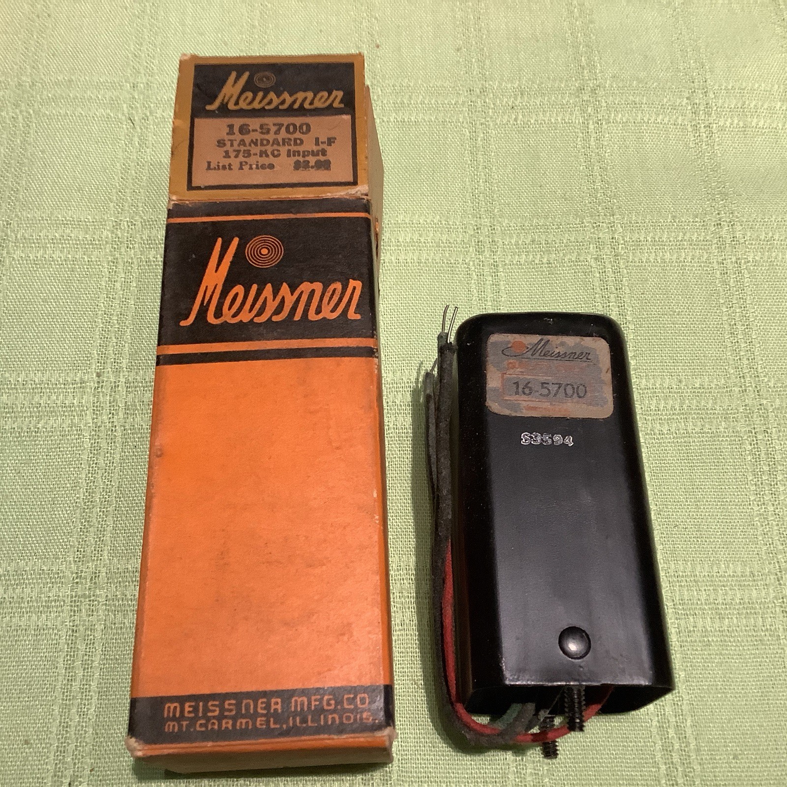 Meissner 16-5700 Standard Size Input IF Transferred 175kHz Kc Broadcast Band