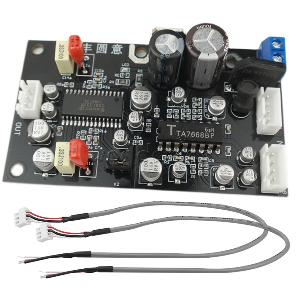 TA7668 Stereo Recorder Magnetic Preamplifier Board With CXA1332 Noise Reduction