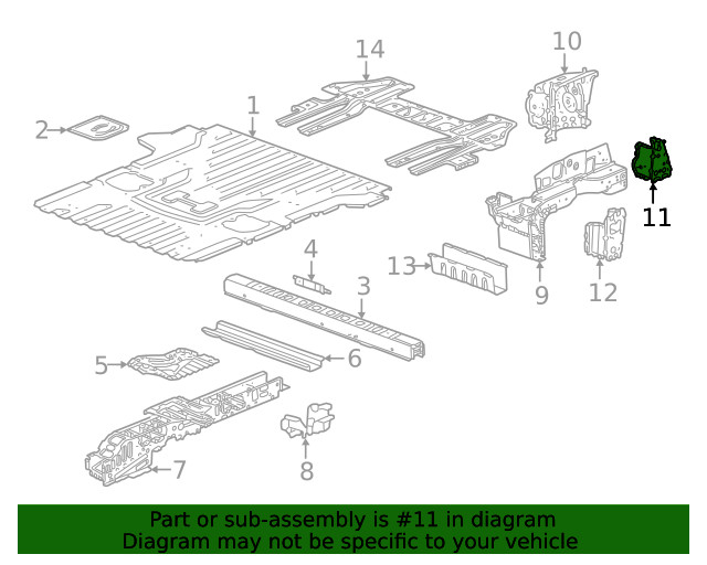 Genuine GM Reinforcement 85140658