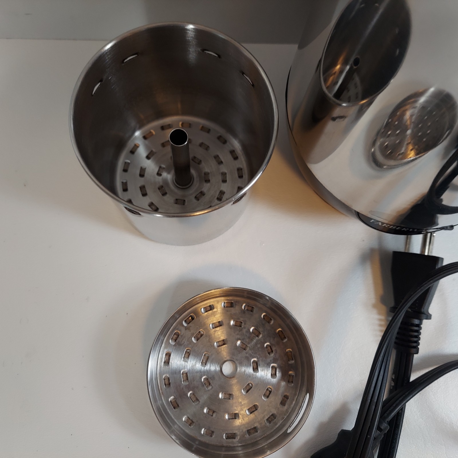 Farberware Stainless 12 Cup Coffee Percolator FCP412 Complete Works