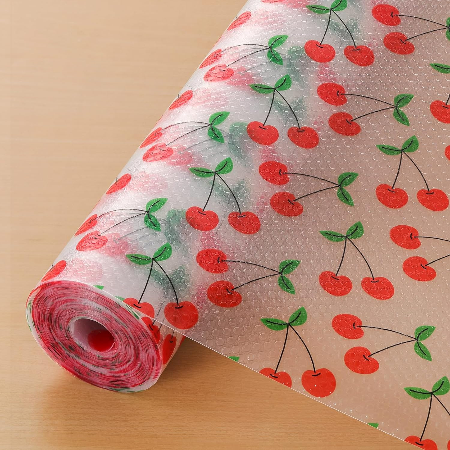 Shelf Liner, Non-Adhesive Waterproof Shelf Paper with Fruit Pattern, Easy to ...