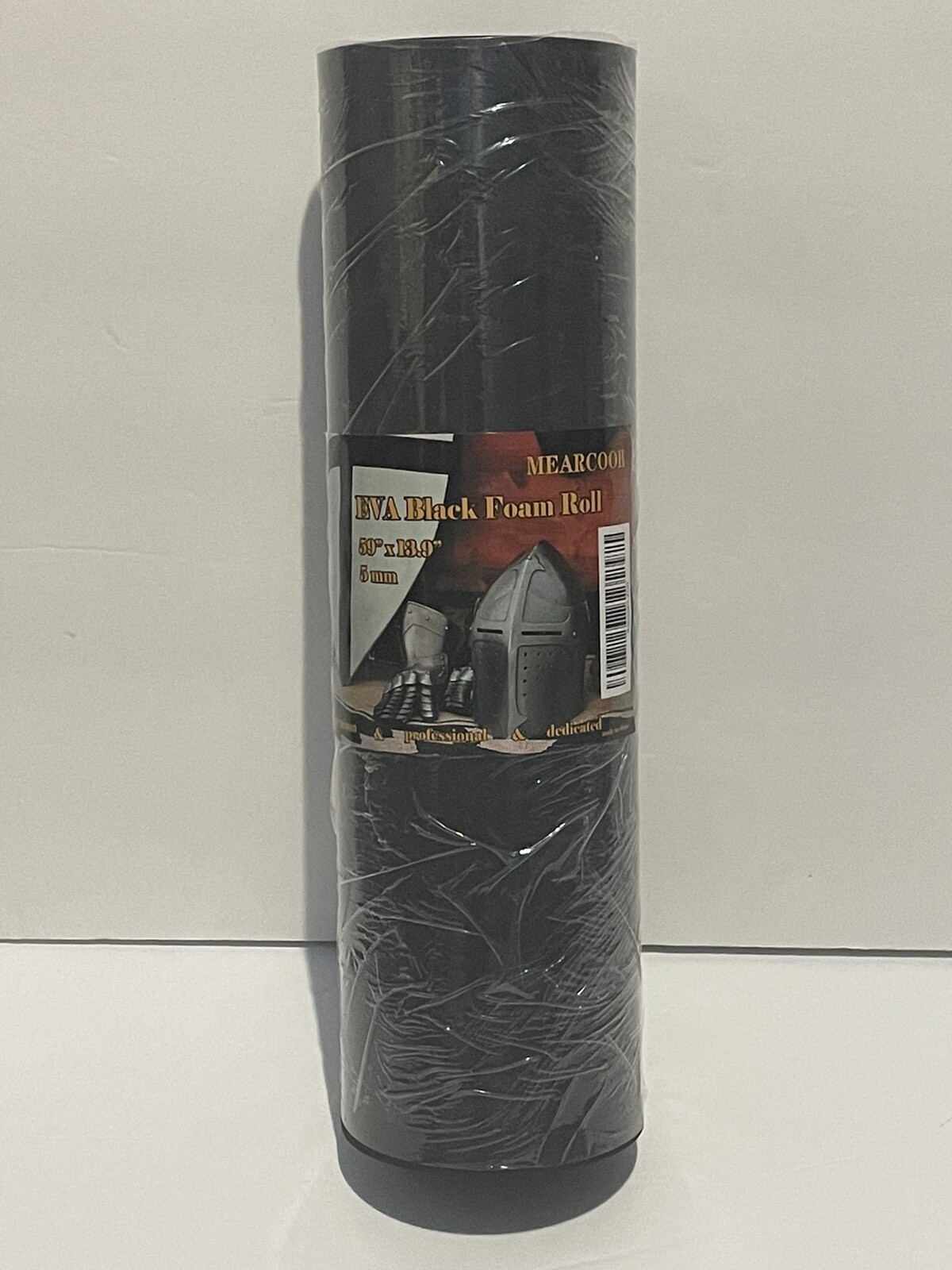 Mearcooh Black 5mm Eva Foam Roll 59” X 13.9” For Cosplay Ect.