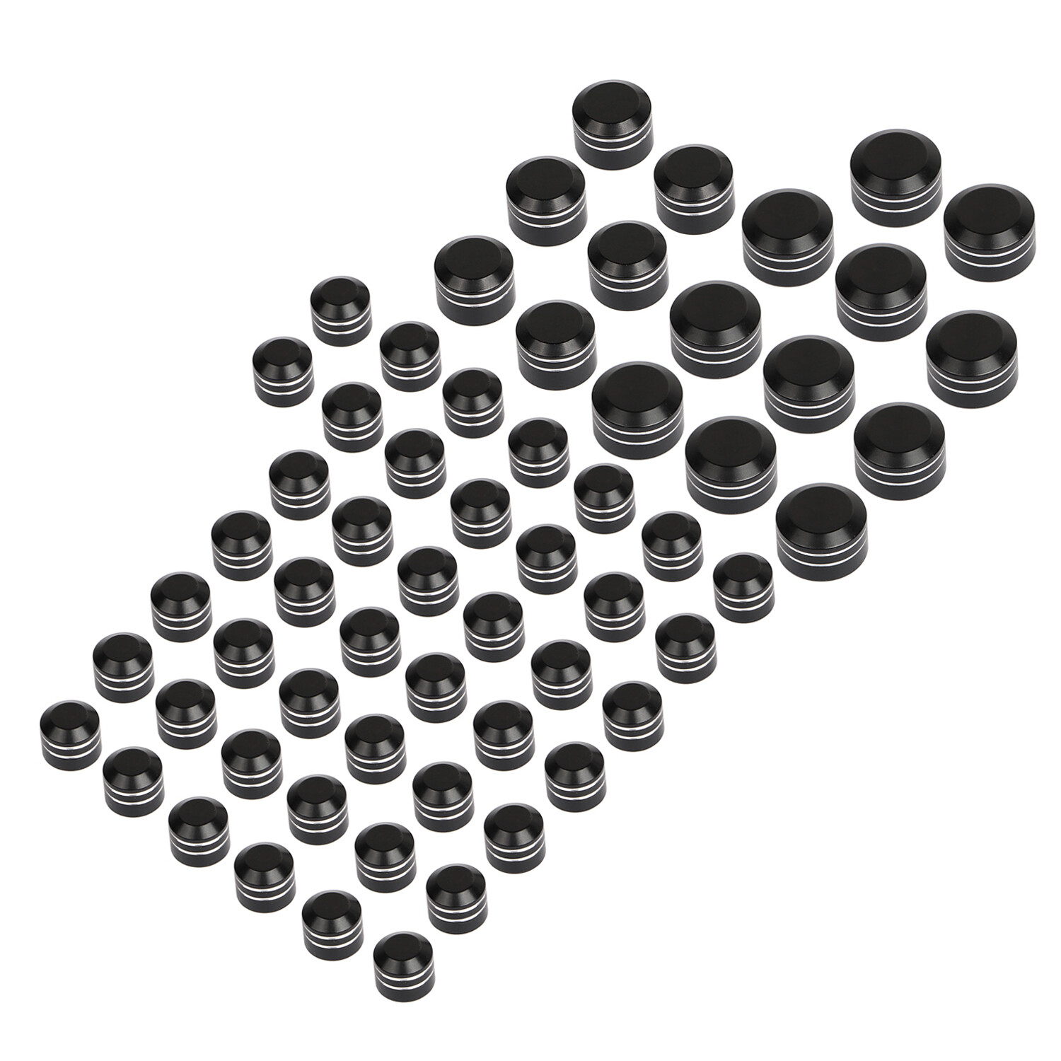 Black Cut Engine Bolt Caps Covers For Harley Electra Road Glide King FLTR FLHR