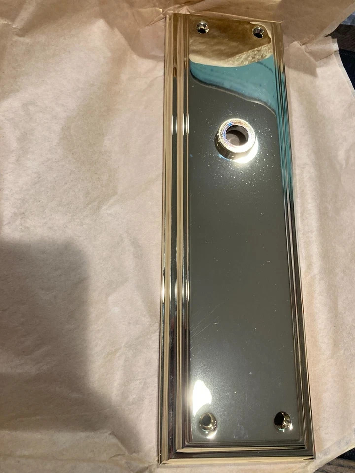 Baldwin Tremont Interior Back Plate Polish Brass Escutcheon Plate 6796-003-KN