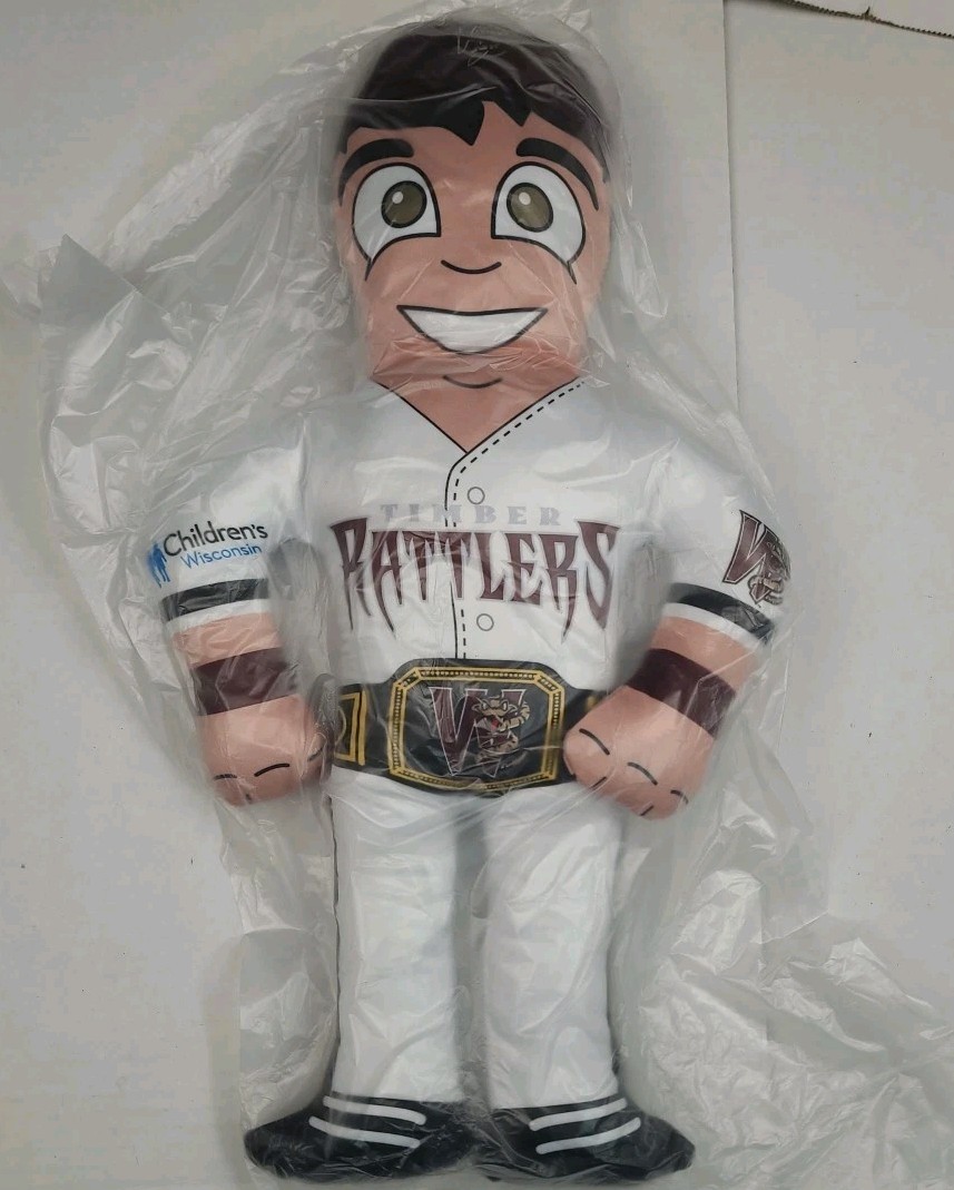 WISCONSIN TIMBER RATTLERS 16" PLUSH FIGURE Tyler Black WWE Championship Promo