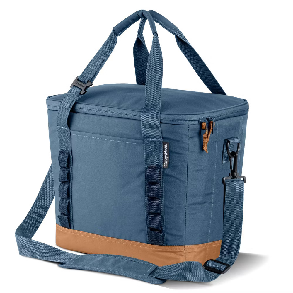 CleverMade Collapsible Tahoe 30 Cans Soft Sided Cooler - Ocean: