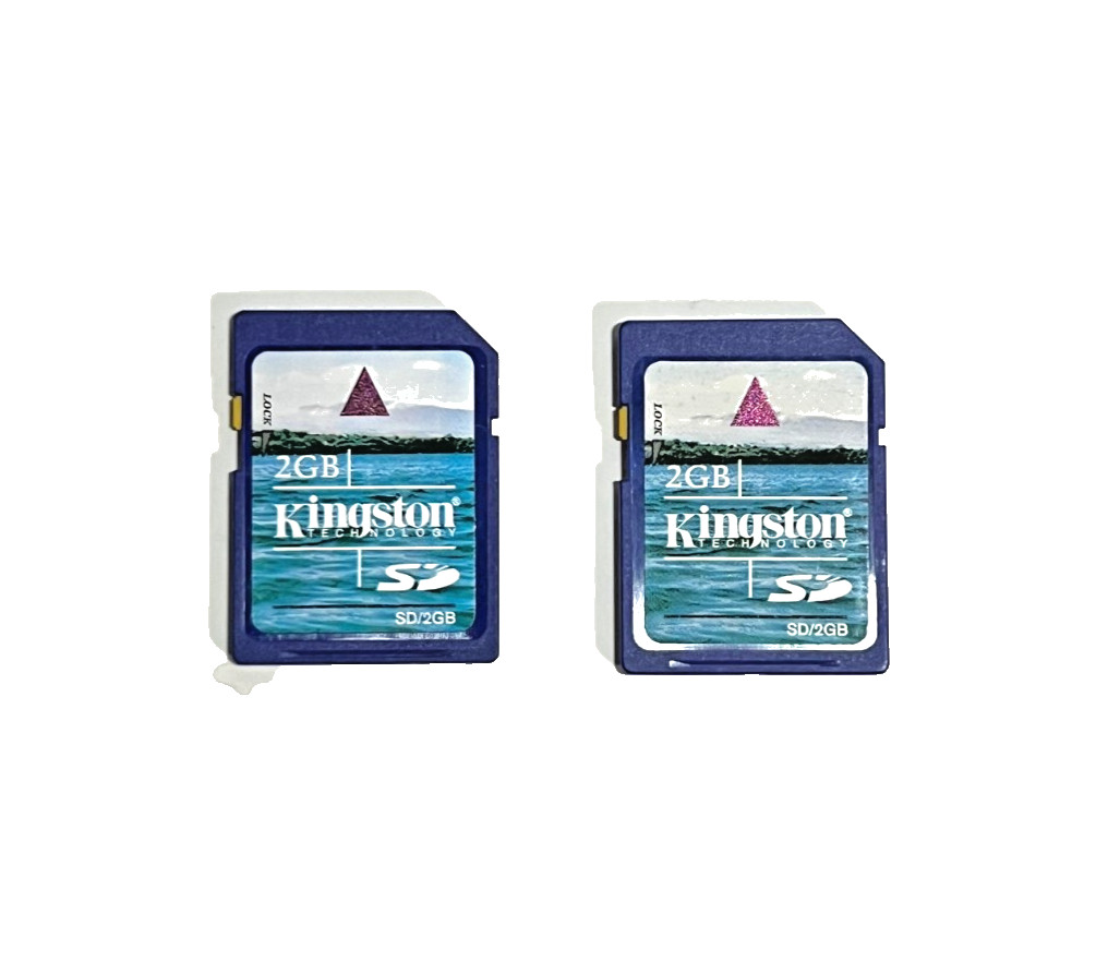 🔥 2 Pack x Kingston 2GB SD CARD Class 2 Camera Memory Nikon D50 CANON FUJIFILM