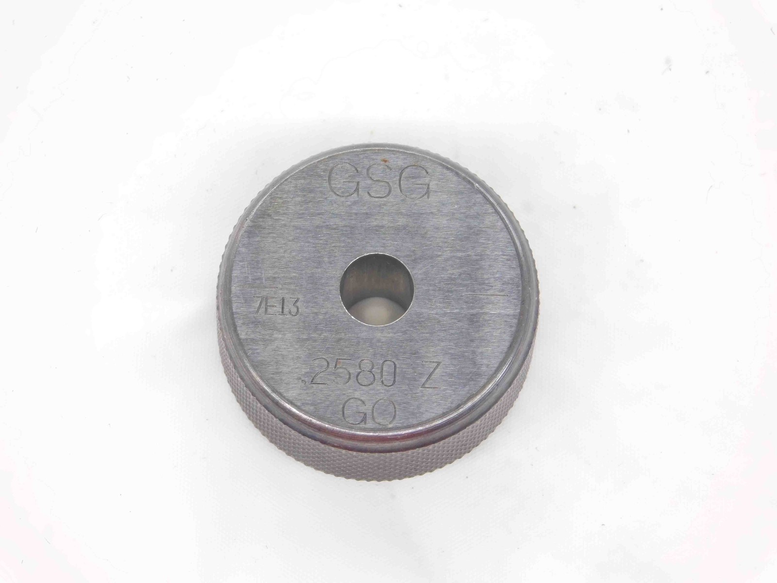 .2580 CL Z MASTER PLAIN BORE RING GAGE .2500 +.0080 OVERSIZE 1/4 6.553 mm .258