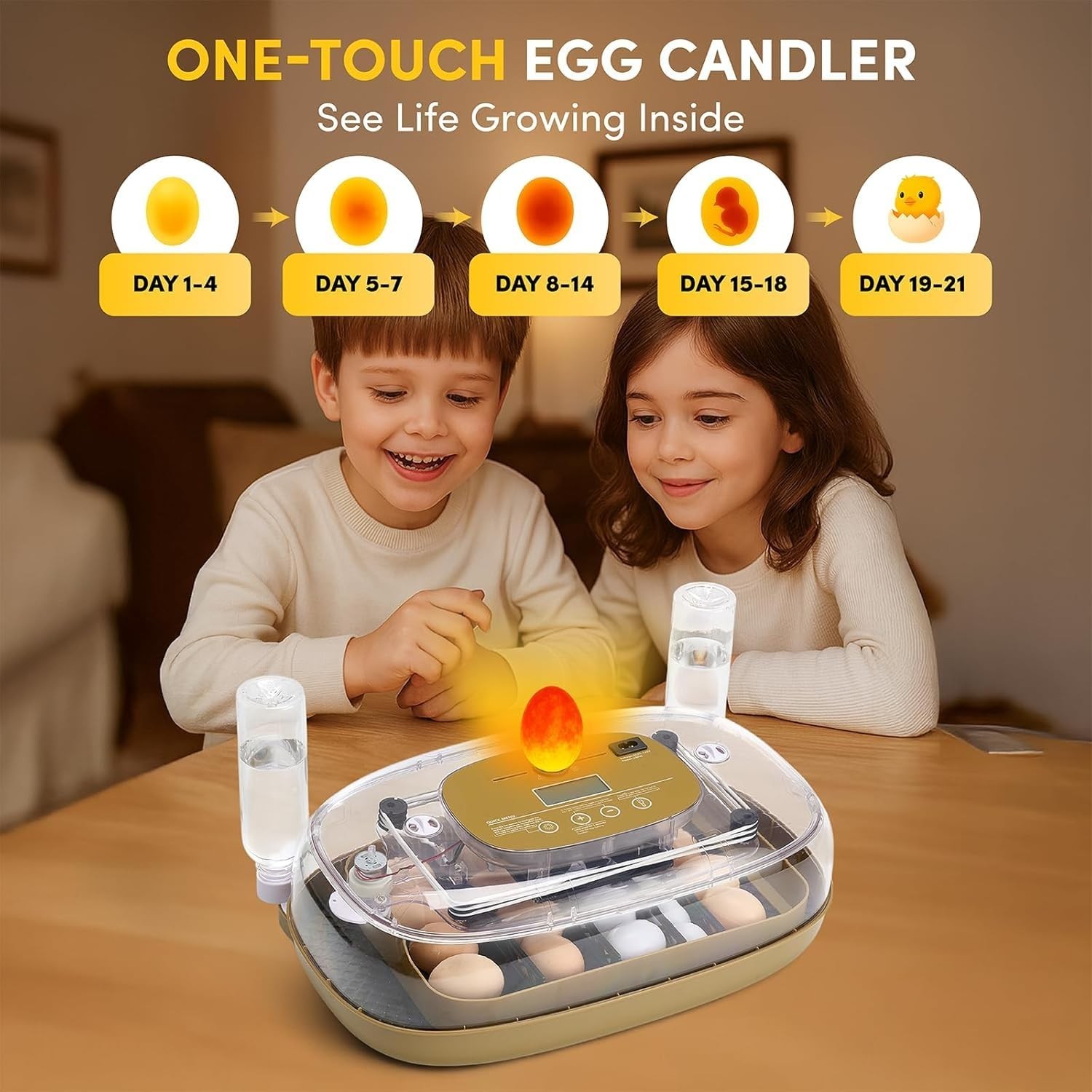24 Egg Incubator, Incubators for Hatching Eggs with Fully Automatic Turner & ...