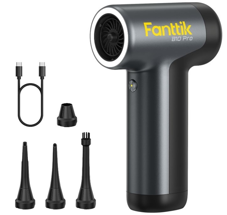 Fanttik B10 Pro Electric Air Duster, 110000RPM Brushless Motor, Compressed Air