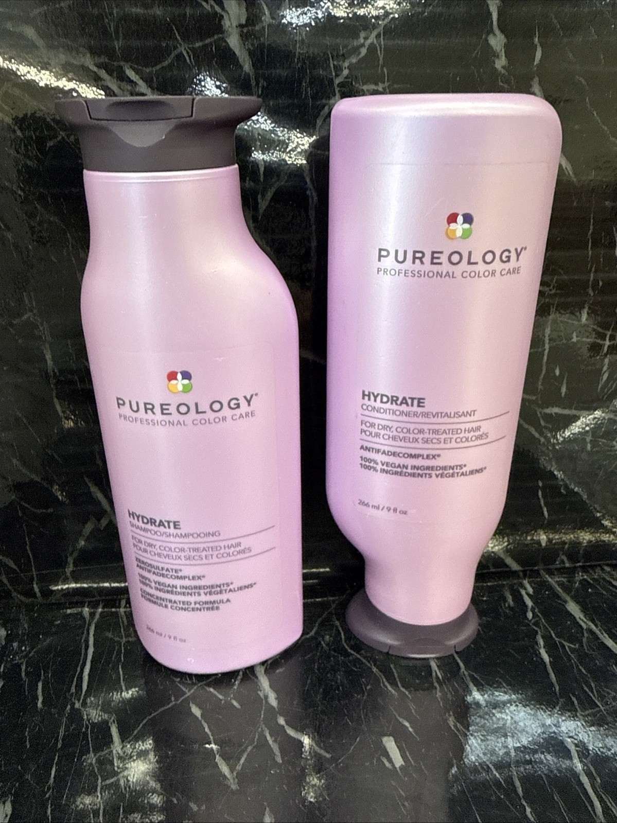 DUO Pureology Hydrate Shampoo and Conditioner Duo Set 9oz new
