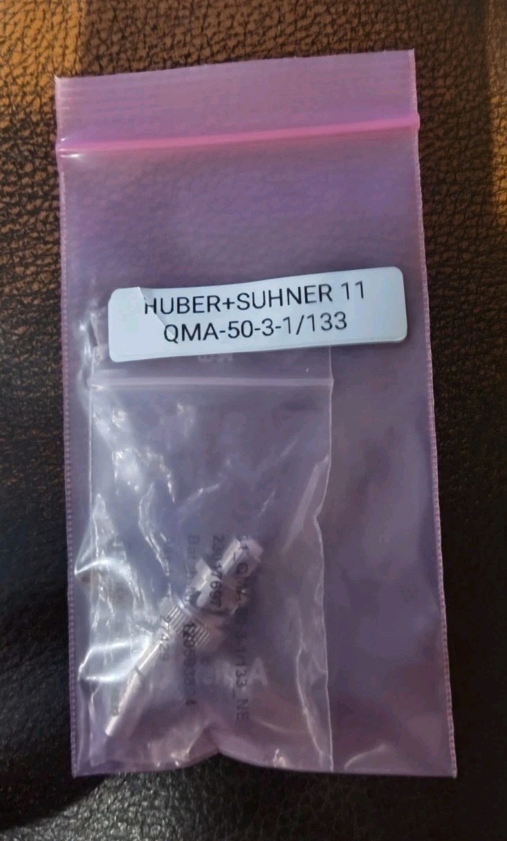 1 each NEW HUBER+SUHNER  11_QMA-50-1/133_NE ** NOT CHINESE or UNBRANDED**